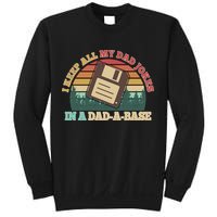 Retro I Keep All My Dad Jokes In A Dad A Base Sweatshirt
