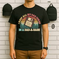 Retro I Keep All My Dad Jokes In A Dad A Base T-Shirt