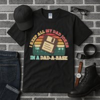 Retro I Keep All My Dad Jokes In A Dad A Base Tall T-Shirt