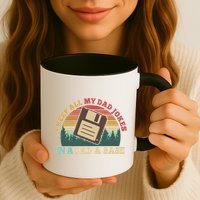 Retro I Keep All My Dad Jokes In A Dad A Base Mug