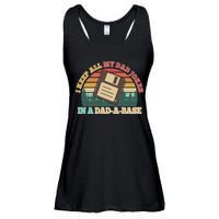 Retro I Keep All My Dad Jokes In A Dad A Base Ladies Essential Flowy Tank