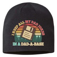 Retro I Keep All My Dad Jokes In A Dad A Base Sustainable Beanie