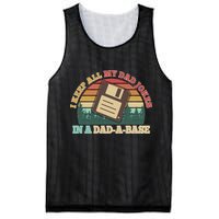 Retro I Keep All My Dad Jokes In A Dad A Base Mesh Reversible Basketball Jersey Tank