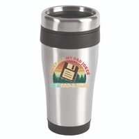 Retro I Keep All My Dad Jokes In A Dad A Base 16oz Travel Tumbler