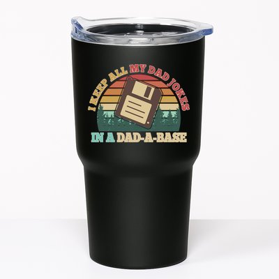 Retro I Keep All My Dad Jokes In A Dad A Base Tumbler