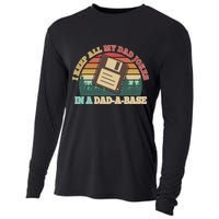 Retro I Keep All My Dad Jokes In A Dad A Base Cooling Performance Long Sleeve Crew
