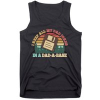 Retro I Keep All My Dad Jokes In A Dad A Base Tank Top