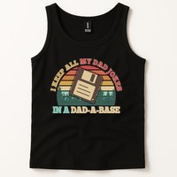 Retro I Keep All My Dad Jokes In A Dad A Base Tank Top