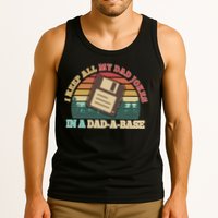 Retro I Keep All My Dad Jokes In A Dad A Base Tank Top