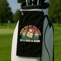 Retro I Keep All My Dad Jokes In A Dad A Base Golf Towel