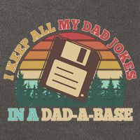 Retro I Keep All My Dad Jokes In A Dad A Base Cotton Canvas Backpack