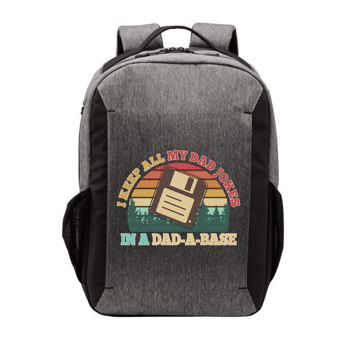 Retro I Keep All My Dad Jokes In A Dad A Base Vector Backpack