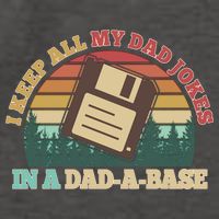 Retro I Keep All My Dad Jokes In A Dad A Base Vector Backpack