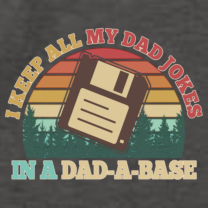 Retro I Keep All My Dad Jokes In A Dad A Base Vector Backpack