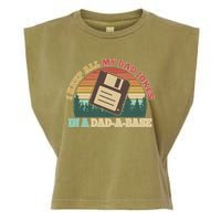 Retro I Keep All My Dad Jokes In A Dad A Base Garment-Dyed Women's Muscle Tee