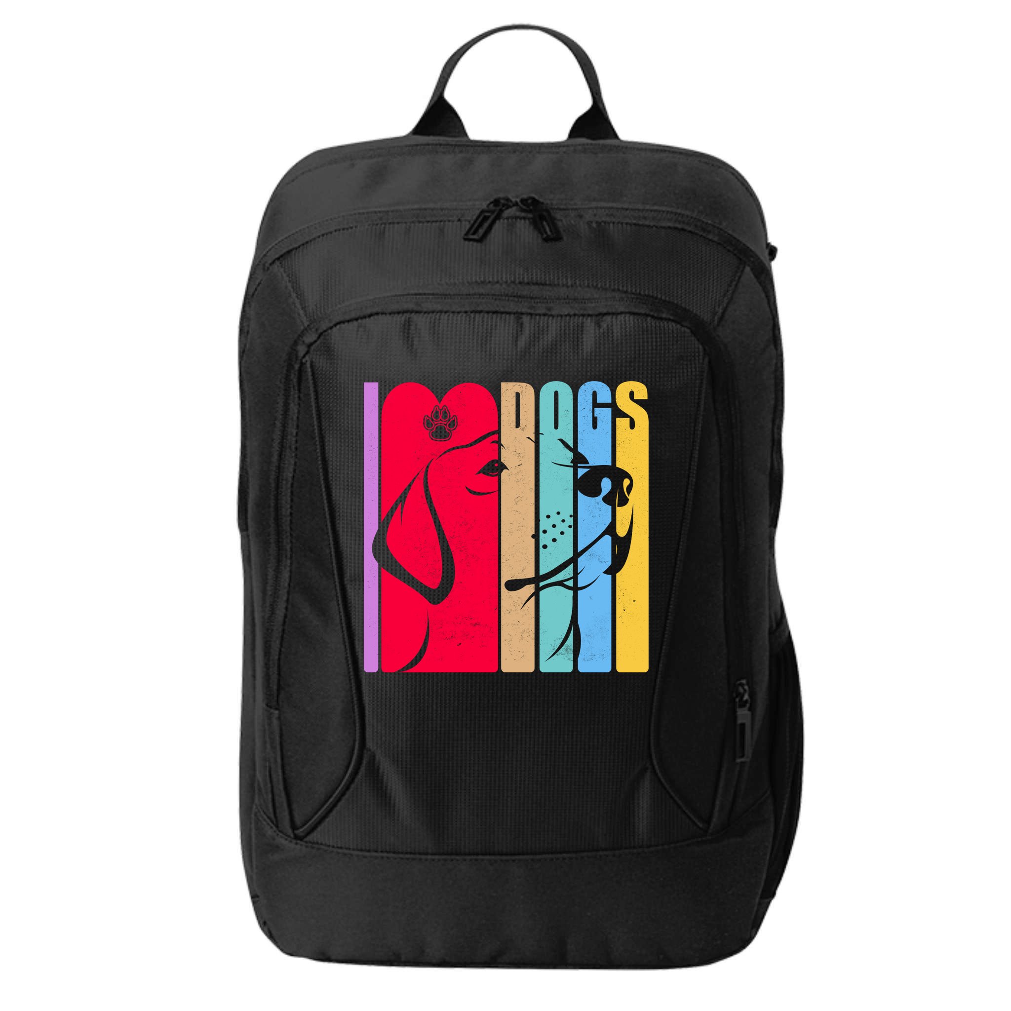 Retro I Love Dogs City Backpack