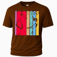Retro I Love Dogs Cooling Performance Crew T-Shirt