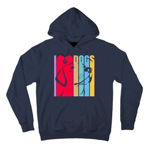 Retro I Love Dogs Hoodie