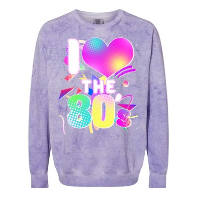 Retro I Love The 80's  Colorblast Crewneck Sweatshirt