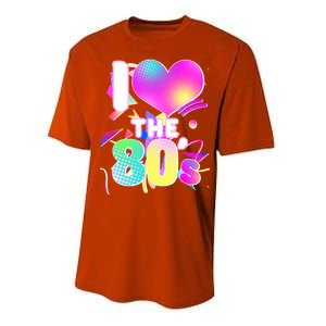 Retro I Love The 80's  Performance Sprint T-Shirt