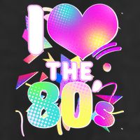 Retro I Love The 80's  7 Panel Mesh Trucker Snapback Hat
