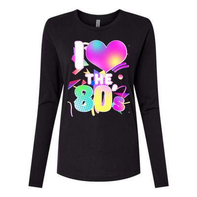 Retro I Love The 80's  Womens Cotton Relaxed Long Sleeve T-Shirt