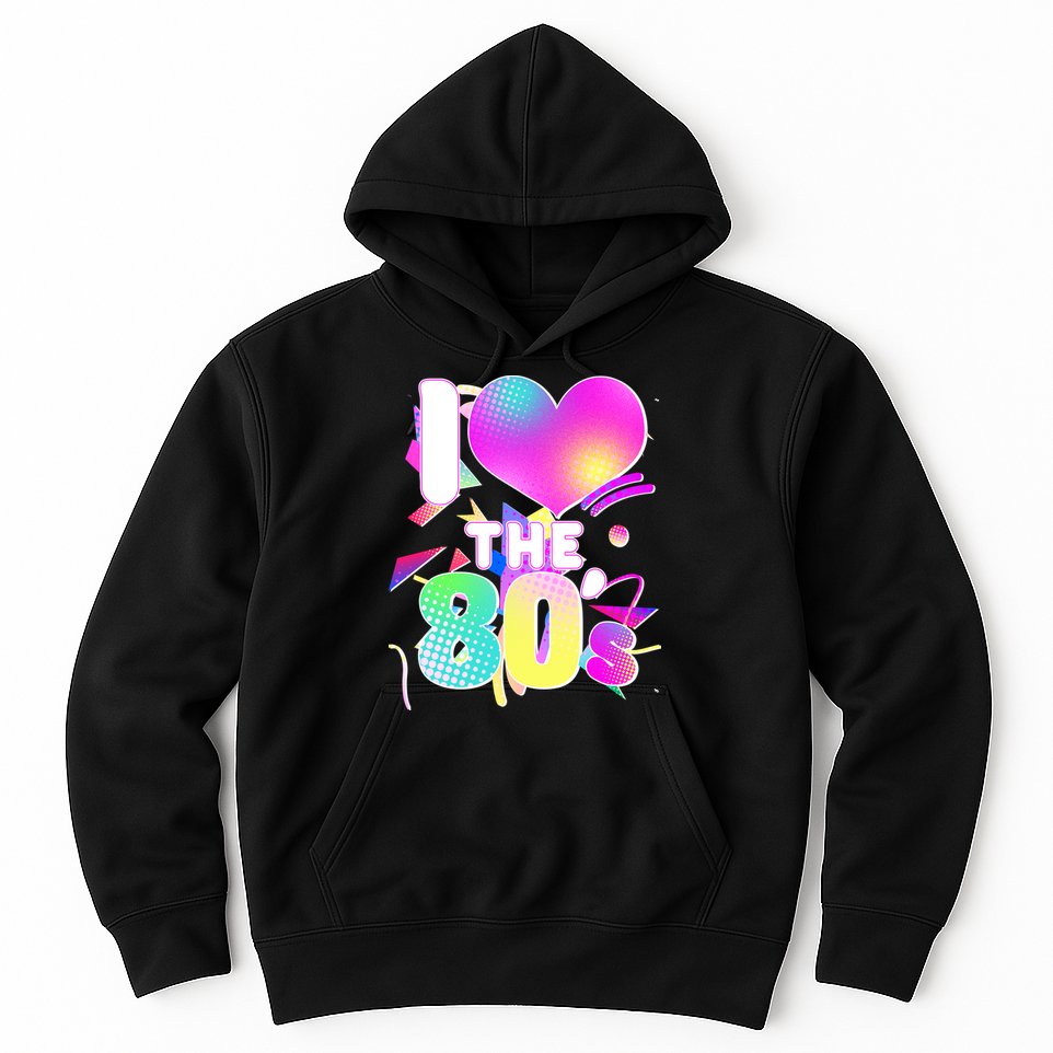 Retro I Love The 80's  Hoodie