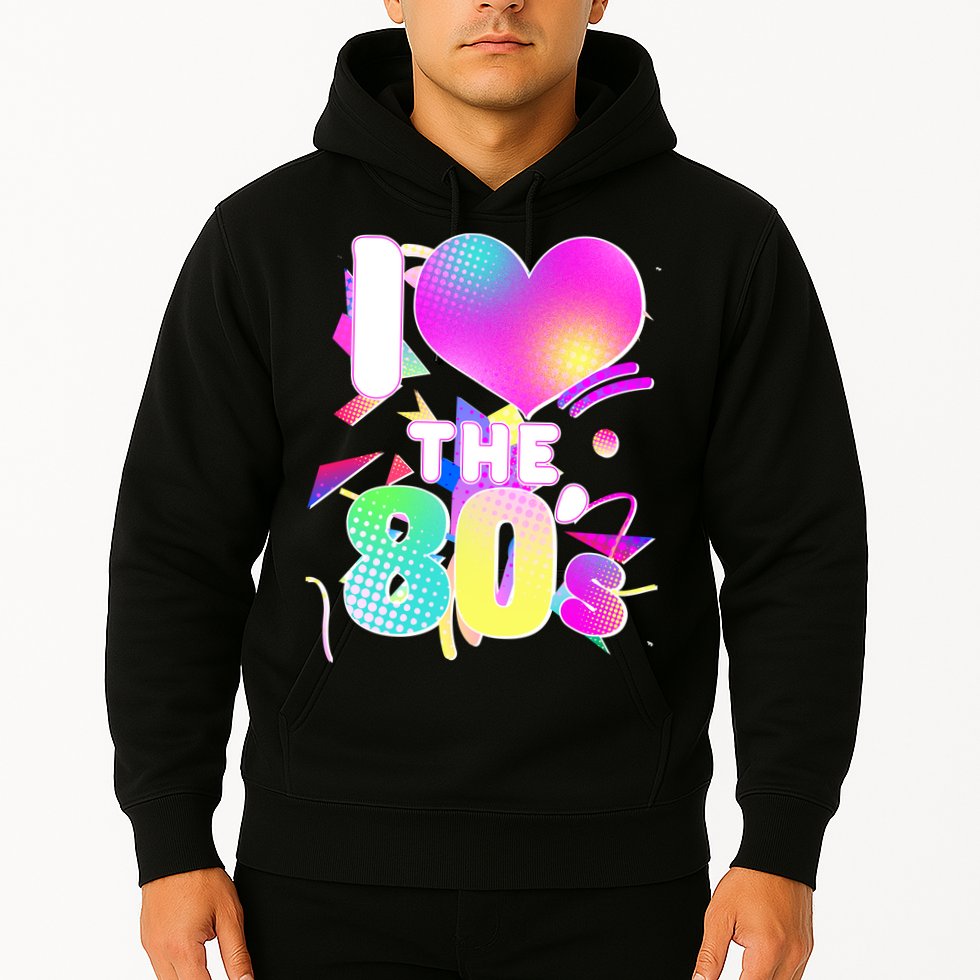 Retro I Love The 80's  Hoodie
