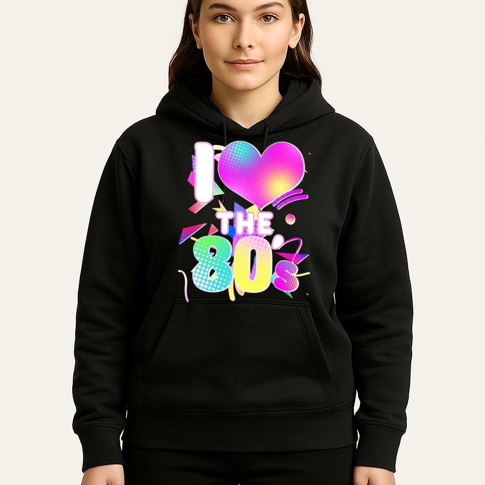 Retro I Love The 80's  Hoodie
