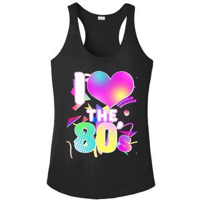 Retro I Love The 80's  Ladies PosiCharge Competitor Racerback Tank