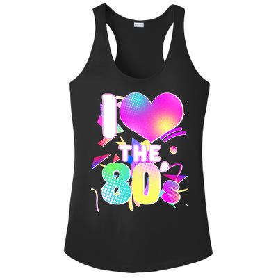 Retro I Love The 80's  Ladies PosiCharge Competitor Racerback Tank