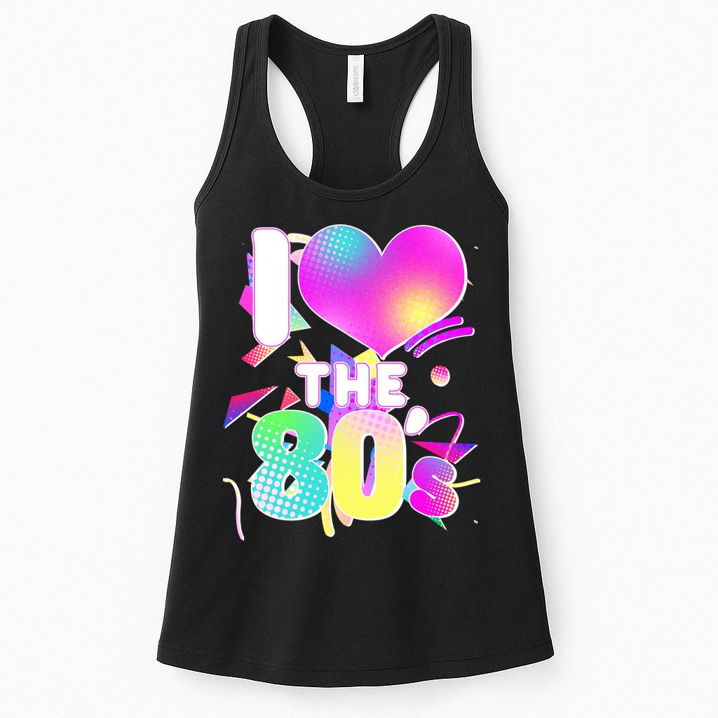 Retro I Love The 80's  Womens Tank Top