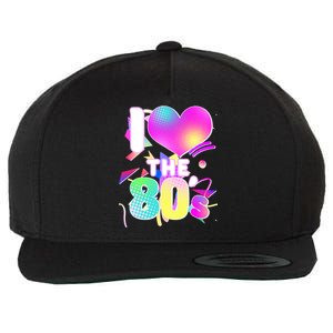 Retro I Love The 80's  Wool Snapback Cap