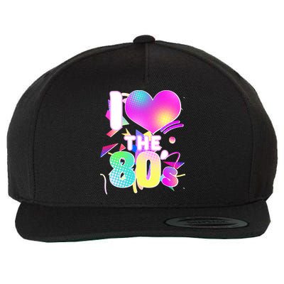 Retro I Love The 80's  Wool Snapback Cap