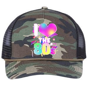 Retro I Love The 80's  Retro Rope Trucker Hat Cap