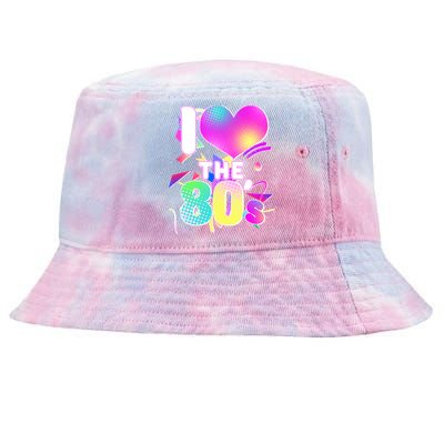 Retro I Love The 80's  Tie-Dyed Bucket Hat