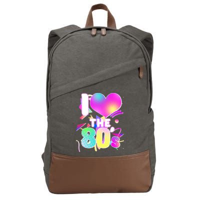 Retro I Love The 80's  Cotton Canvas Backpack