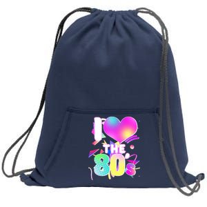 Retro I Love The 80's  Sweatshirt Cinch Pack Bag