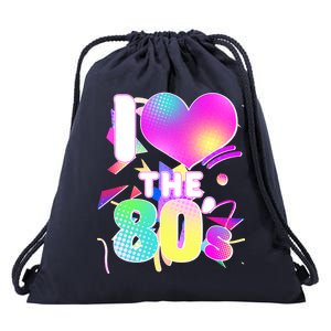 Retro I Love The 80's  Drawstring Bag