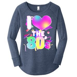 Retro I Love The 80's  Women's Perfect Tri Tunic Long Sleeve Shirt