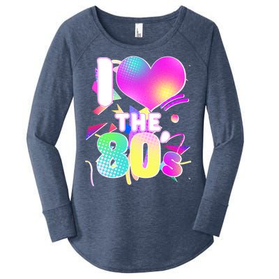 Retro I Love The 80's  Women's Perfect Tri Tunic Long Sleeve Shirt