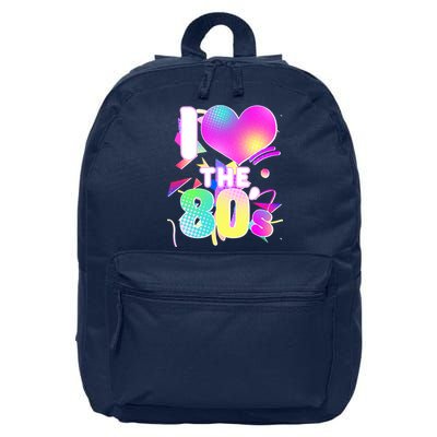 Retro I Love The 80's  16 in Basic Backpack