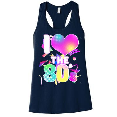 Retro I Love The 80's  Women's Racerback Tank