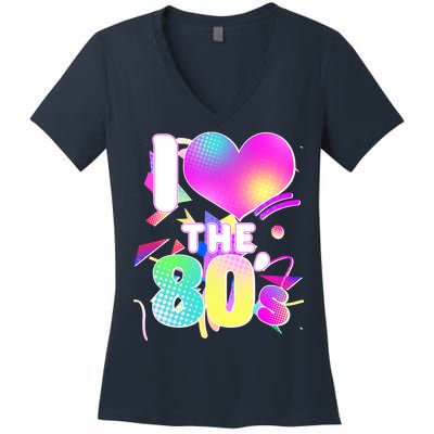 Retro I Love The 80's  Women's V-Neck T-Shirt