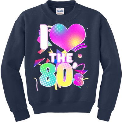 Retro I Love The 80's  Kids Sweatshirt