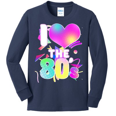 Retro I Love The 80's  Kids Long Sleeve Shirt