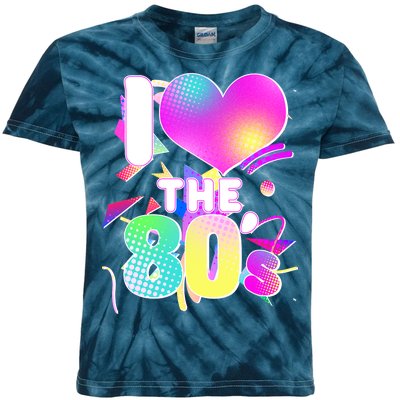 Retro I Love The 80's  Kids Tie-Dye T-Shirt