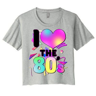 Retro I Love The 80's  Women's Crop Top Tee