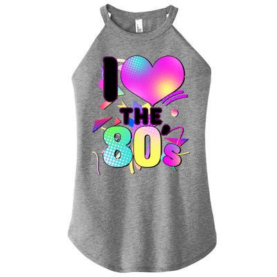 Retro I Love The 80's  Women's Perfect Tri Rocker Tank