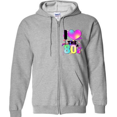 Retro I Love The 80's  Full Zip Hoodie